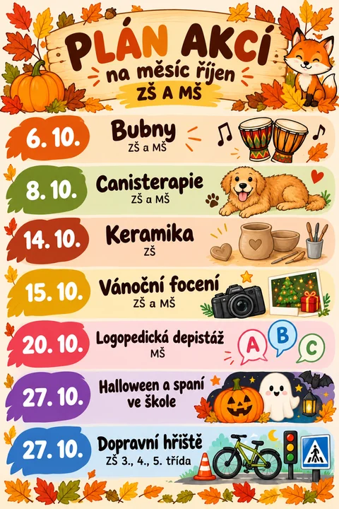 Plán akcí na říjen 2026